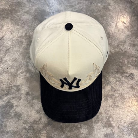 USA買付　NEW ERA 9FORTY A-FRAME NY YANKEES WESTERN STITCH CORDUROY CAP　NEWERA-115