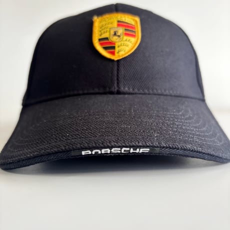 PORSCHE CREST COTTON ADJUSTABLE CAP / BLACK   GV-63