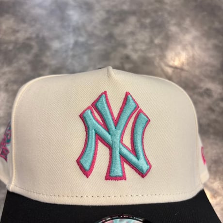 USA買付NEW ERA 9FORTY A-FRAME NEW YORK YANKEES YANKEE STADIUM 75TH CAP IVORY　NEWERA-114