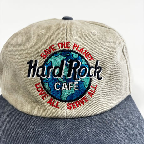 USA買付　VINTAGE HARD ROCK CAFE SAN JUAN SNAPBACK CAP – BEIGE / NAVY　GV-27