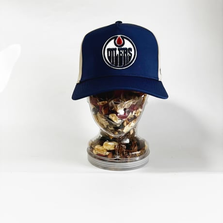 USA買付 NHL Edmonton Oilers Fanatics Authentic Pro Snapback Cap – Navy/Beige　US-78