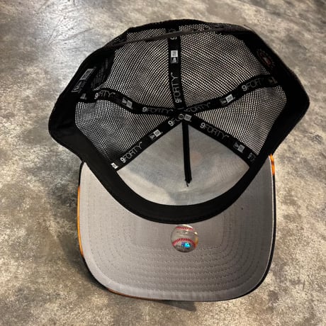 USA買付 NEW ERA Boston Red Sox 9FORTY A-Frame Bleach Print Trucker Cap – Black/Orange　NEWERA-94