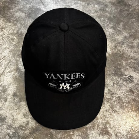 USA買付 MLB NEW YORK YANKEES VINTAGE LOGO CAP BLACK　US-102