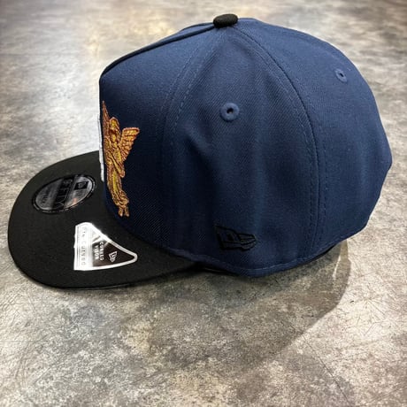 USA買付 LA Angel Embroidery 40th Anniversary 9FIFTY A-Frame  – Navy / Black　NEWERA-102