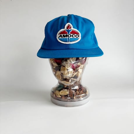 USA買付　VINTAGE AMOCO TORCH LOGO SNAPBACK CAP – BLUE　GV-24