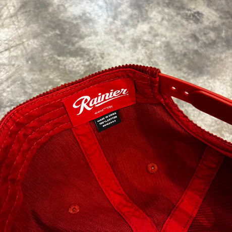 USA買付 RAINIER CORDUROY ROPE GOLF SNAPBACK HAT - RED　US-96