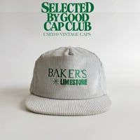 BAKER’S LIMESTONE USA-MADE CORDUROY SNAPBACK CAP / LIGHT GRAY   GV-60