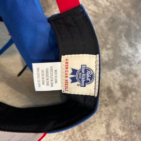 USA買付　AMERICAN NEEDLE × Pabst Blue Ribbon Racing Cap – Blue/Red　AN-28
