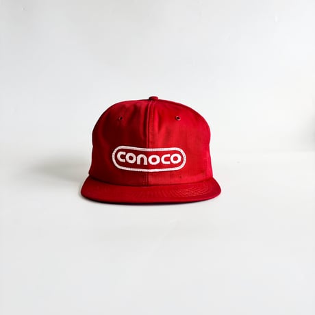 CONOCO CORPORATE LOGO PATCH SNAPBACK CAP / RED　 GV-52