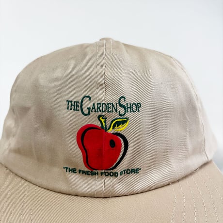 USA買付　THE GARDEN SHOP Apple Logo Vintage Cap｜MADE IN HONG KONG　GV-04