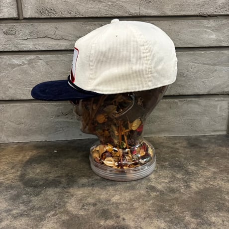 USA買付 PABST BLUE RIBBON CORDUROY ROPE GOLF SNAPBACK CAP WHITE / NAVY　US-97