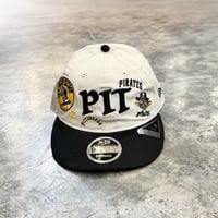 USA買付　NEW ERA 9FIFTY RETRO CROWN PITTSBURGH PIRATES COOPERSTOWN MULTI LOGO CREAM / BLACK　NEWERA-117