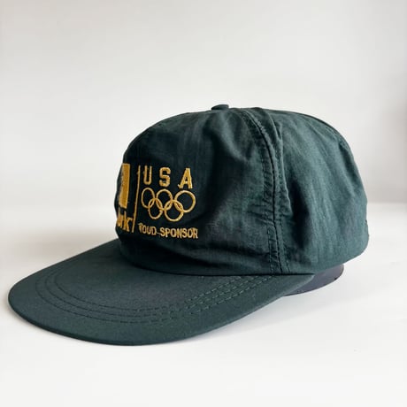 USA買付VINTAGE 2000 YORK USA OLYMPIC TEAM SPONSOR SNAPBACK CAP – DARK GREEN　　GV-22