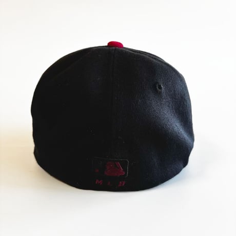 USA買付　VINTAGE MLB CLEVELAND INDIANS CHIEF WAHOO FITTED CAP – D NAVY　GV-31