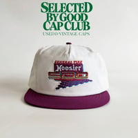 GENERAL TIRE HOOSIER 500 MOTORSPORTS SNAPBACK CAP / WHITE × PURPLE   GV-61