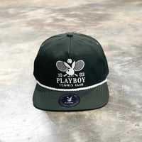 USA買付　Playboy Tennis Club 5 Panel Rope Cap – Forest Green US-82