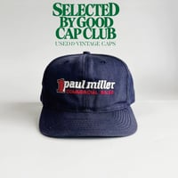 USA買付　VINTAGE PAUL MILLER COMMERCIAL SALES SNAPBACK CAP – NAVY　GV-15