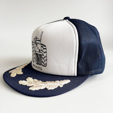 USA買付　VINTAGE N.W.K.A.U.T.S. TRACTOR EMBROIDERY TRUCKER CAP – NAVY／WHITE　 – NAVY GV-14