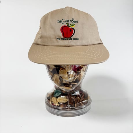 USA買付　THE GARDEN SHOP Apple Logo Vintage Cap｜MADE IN HONG KONG　GV-04
