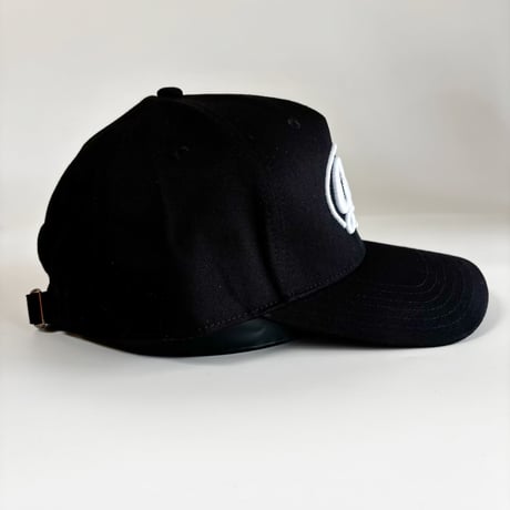 GC-GOOD 3D OVAL LOGO A-FRAME CAP  – BLACK/WHITE M/L-L/XLSIZE GC-53