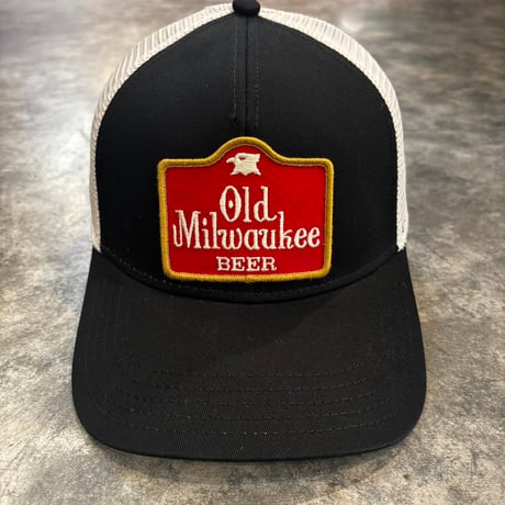 USA買付　AMERICAN NEEDLE Old Milwaukee Beer Mesh  Cap – Black/White　AN-29