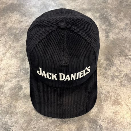 USA買付　AMERICAN NEEDLE JACK DANIEL'S CORDUROY SNAPBACK CAP BLACK　AN-43