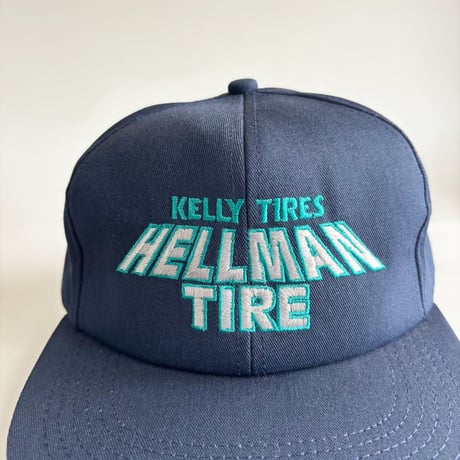 USA買付　VINTAGE KELLY TIRES × HELLMAN TIRE SNAPBACK CAP – NAVY　GV-16