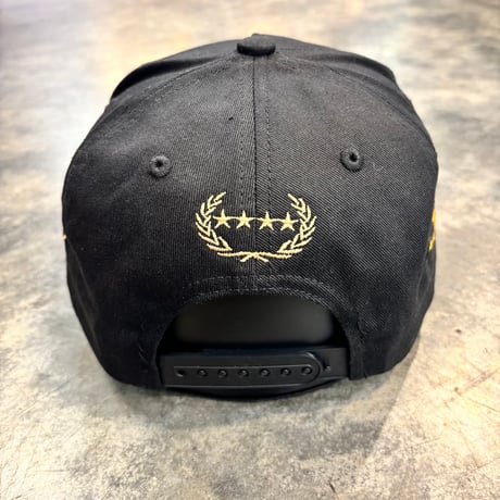 USA買付　FIELD GRADE BORN ALONE BIKER CLUB DISTRESSED SNAPBACK CAP / BLACK　US-105