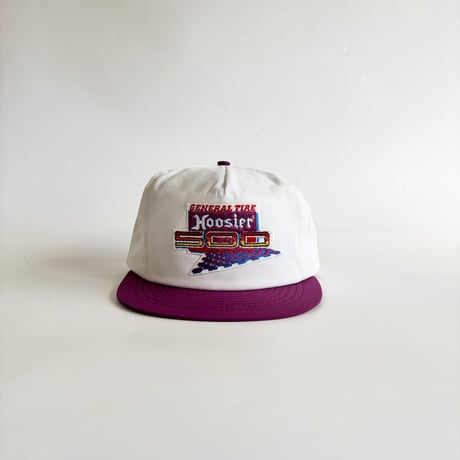 GENERAL TIRE HOOSIER 500 MOTORSPORTS SNAPBACK CAP / WHITE × PURPLE   GV-61