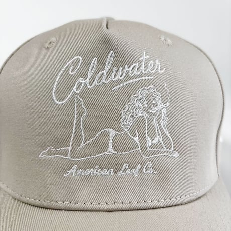 GC-GOOD COLDWATER PIN-UP CAP  – BEIGE/WHITE M/L-L/XLSIZE  GC-59