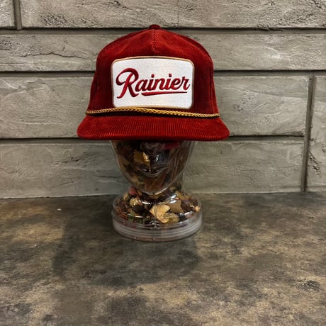 USA買付 RAINIER CORDUROY ROPE GOLF SNAPBACK HAT - RED　US-96