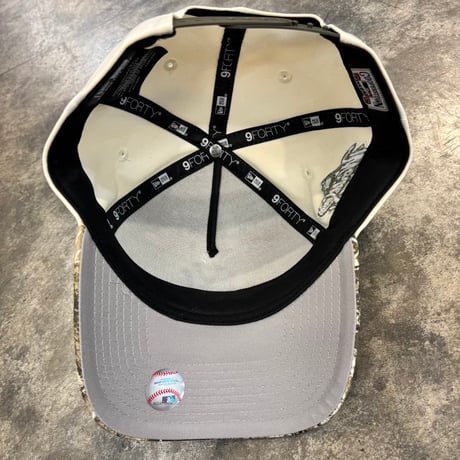 USA買付 NEW ERA 9FORTY A-FRAME NEW YORK YANKEES REALTREE CAMO CAP IVORY / OLIVE　NEWERA-113