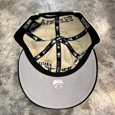 USA買付　NEW ERA 9FIFTY RETRO CROWN PITTSBURGH PIRATES COOPERSTOWN MULTI LOGO CREAM / BLACK　NEWERA-117
