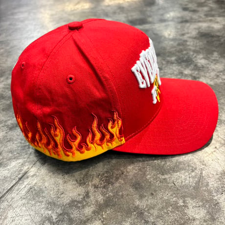USA買付　FIELD GRADE EVERYTHING'S F*CKED FLAME SNAPBACK CAP RED　US-106