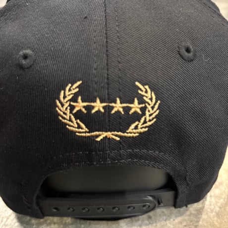 USA買付　FIELD GRADE BORN ALONE BIKER CLUB DISTRESSED SNAPBACK CAP / BLACK　US-105