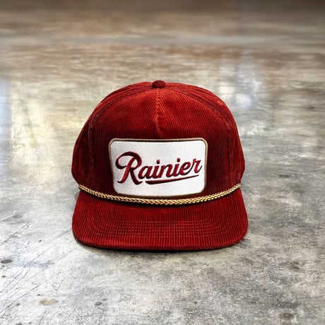 USA買付 RAINIER CORDUROY ROPE GOLF SNAPBACK HAT - RED　US-96