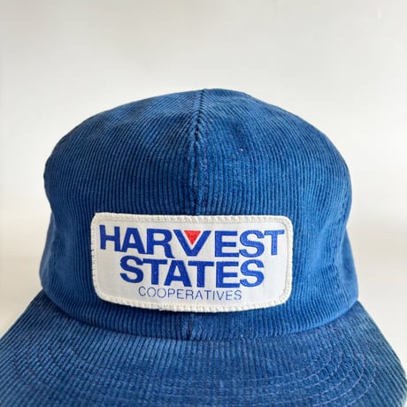 HARVEST STATES COOPERATIVES CORDUROY SNAPBACK CAP / BLUE  GV-57