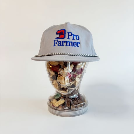 PRO FARMER × SCHERING-PLOUGH AGRICULTURAL PROMOTIONAL ROPE CAP / LIGHT GRAY　 GV-47