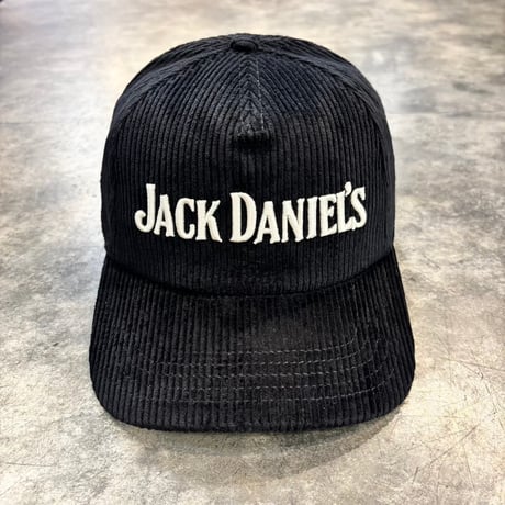 USA買付　AMERICAN NEEDLE JACK DANIEL'S CORDUROY SNAPBACK CAP BLACK　AN-43