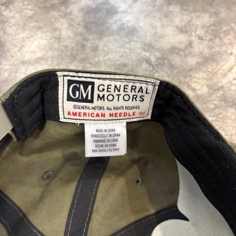 AAMERICAN NEEDLE × CHEVROLET FISH PATCH CAP / OLIVE　AN-41