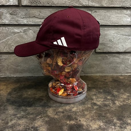 USA買付 TEXAS A&M AGGIES ADIDAS SEASONAL HALF FONT ADJUSTABLE CAP – MAROON　US-91