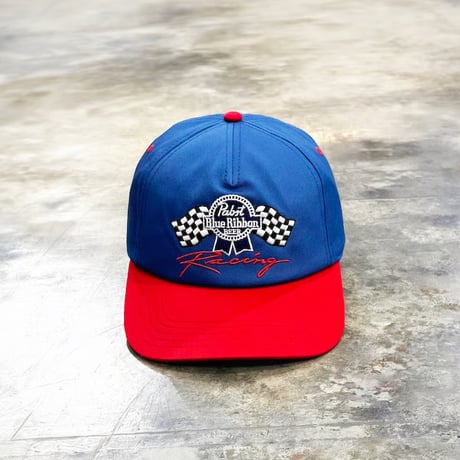 USA買付　AMERICAN NEEDLE × Pabst Blue Ribbon Racing Cap – Blue/Red　AN-28