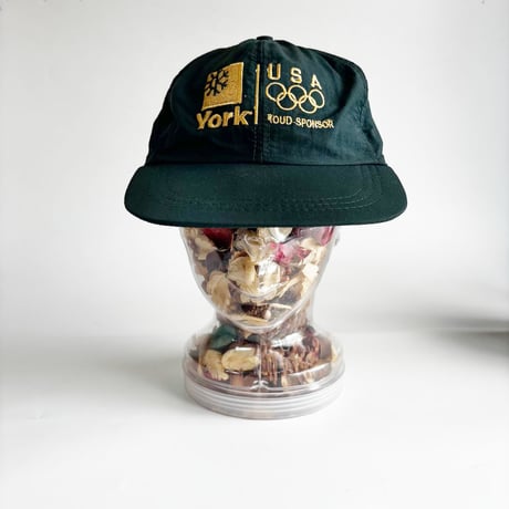 USA買付VINTAGE 2000 YORK USA OLYMPIC TEAM SPONSOR SNAPBACK CAP – DARK GREEN　　GV-22