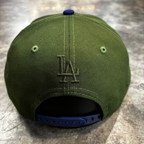 USA買付 LOS ANGELES DODGERS  STAR 9FORTY M-CROWN A-FRAME SNAPBACK CAP – DARK GREEN / ROYAL　NEWERA-100