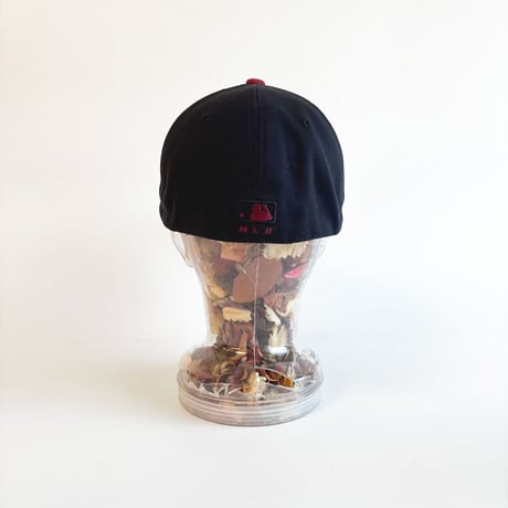 USA買付　VINTAGE MLB CLEVELAND INDIANS CHIEF WAHOO FITTED CAP – D NAVY　GV-31
