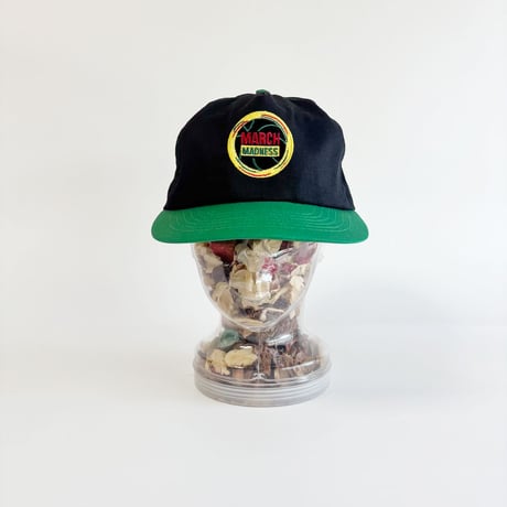 MARCH MADNESS MULTI SPONSOR PATCH SNAPBACK CAP / BLACK × GREEN  GV-38