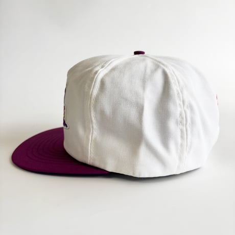 GENERAL TIRE HOOSIER 500 MOTORSPORTS SNAPBACK CAP / WHITE × PURPLE   GV-61