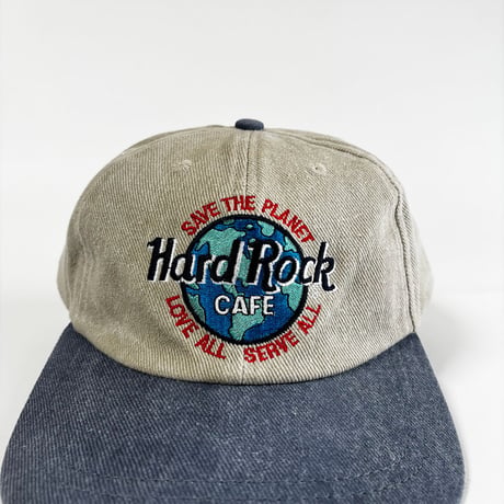 USA買付　VINTAGE HARD ROCK CAFE SAN JUAN SNAPBACK CAP – BEIGE / NAVY　GV-27