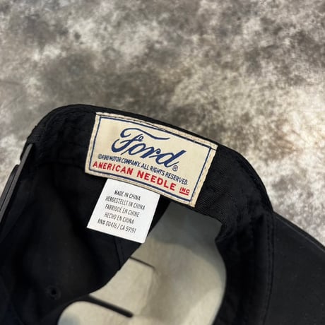 AMERICAN NEEDLE × FORD MOTOR CO. DETROIT ROSCOE CAP – BLACK　AN-32