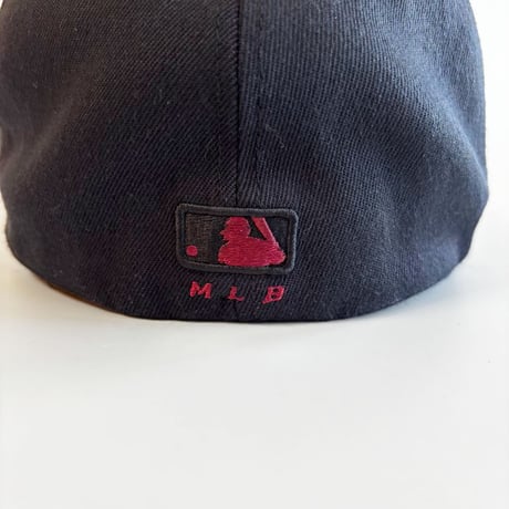 USA買付　VINTAGE MLB CLEVELAND INDIANS CHIEF WAHOO FITTED CAP – D NAVY　GV-31